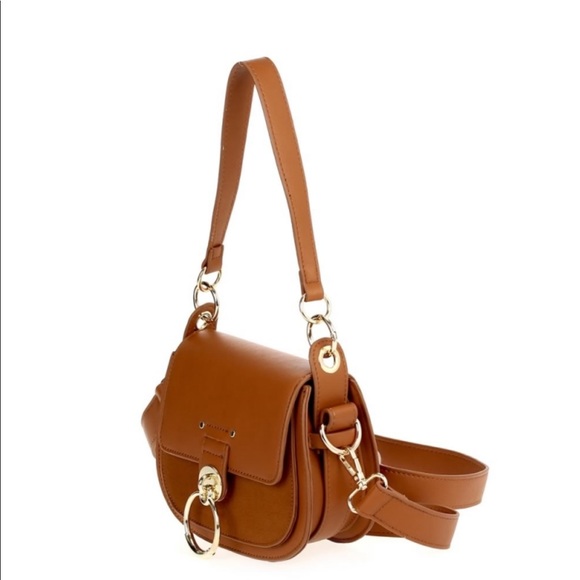 ADELA Metal Ring Saddle Crossbody Bag - Picture 2 of 7
